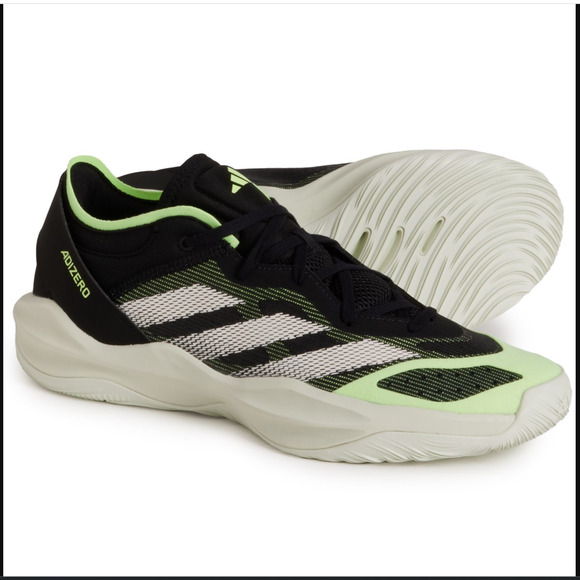 adidas Adizero Men's Size 8 Basketball Shoes Select 2.0 Women 9 Black Lime Green - Picture 2 of 14